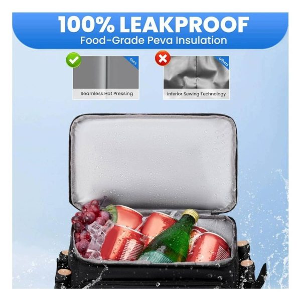 35L Lightweight Leakproof Cooler Backpack for Camping