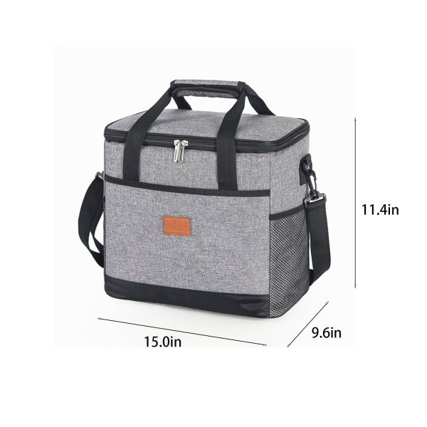 20L Waterproof Oxford Insulated Cooler Bag w/ Handle