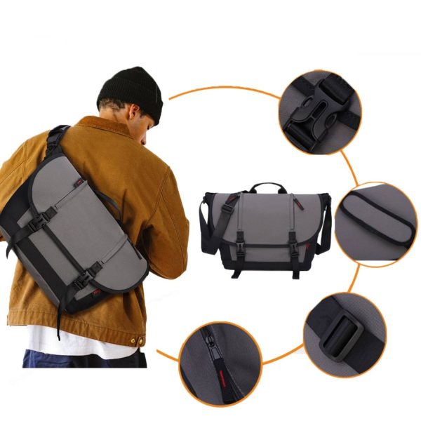 Nylon Travel Messenger Shoulder Bag