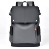 PU Leather Waterproof Business Backpack w/ USB Port