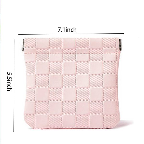 Travel Mini PU Makeup Bag with Snap Closure & Nylon Lining