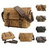 Canvas Laptop Leather Briefcase