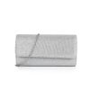 Women's Glitter Clutch Purse with Chain for Wedding & Party