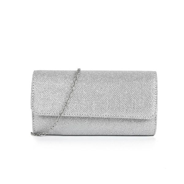Women's Glitter Clutch Purse with Chain for Wedding & Party