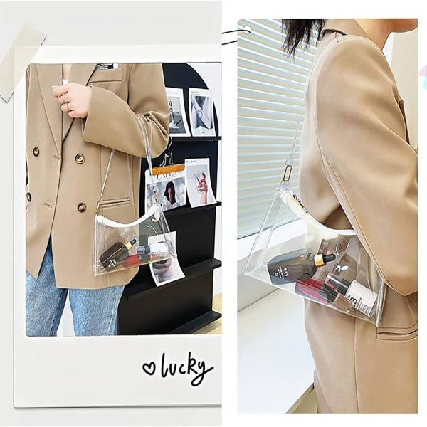 Summer New Clear PVC Shoulder Bag – Waterproof & Lightweight