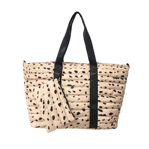 Custom Soft Puffer Tote Bag for Women w/ Purse