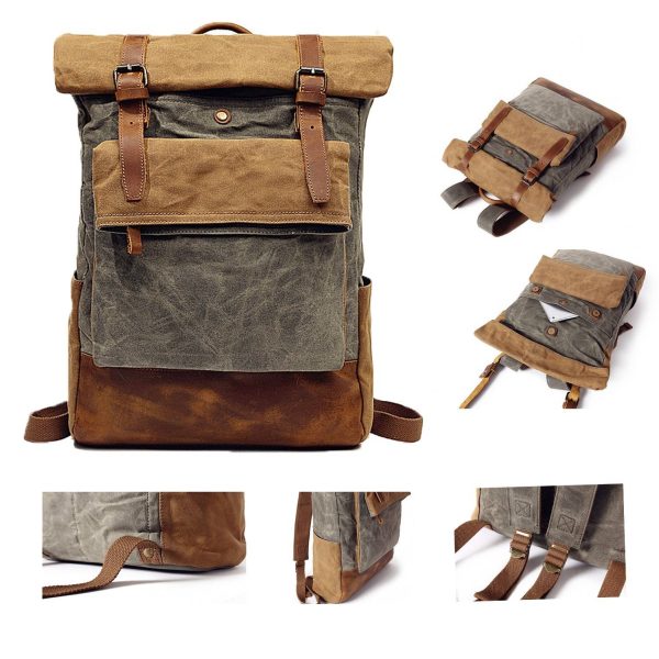 Travel Waxed Canvas Backpack