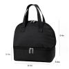 Double Layer Oxford Cooler Lunch Tote Bag for Picnic Travel