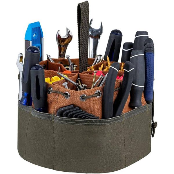 Multifunctional Canvas Tool Storage Bag w/ Drawstring