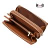Women Portable RFID PU Leather Crossbody Wallet