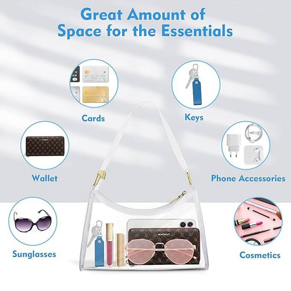 Summer New Clear PVC Shoulder Bag – Waterproof & Lightweight