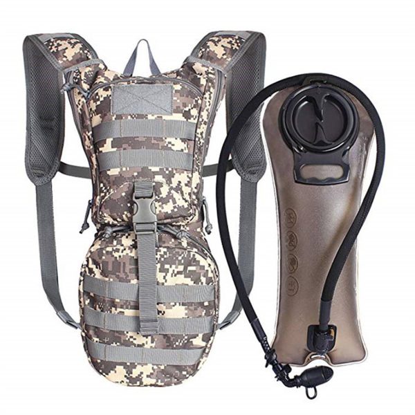 Outdoor Tactical Hydration Backpack w/ 3L Water Bladder