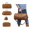 Vintage Leather Travel Duffle Luggage Bag