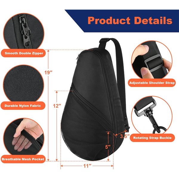 Tennis Paddle Sports Shoulder Bag for Rackets Gear