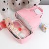 Double Layer Oxford Cooler Lunch Tote Bag for Picnic Travel