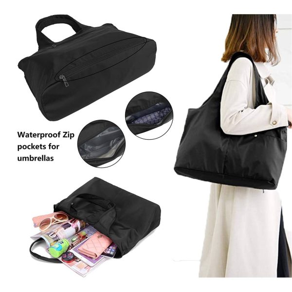 Nylon Waterproof Large Tote Shoulder Handbag