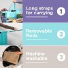 4 Pack Reusable Non-Woven Grocery Shopping Bags