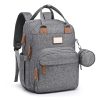 Waterproof Durable Travel Diaper Backpack w/ Multi-Pocket