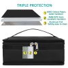 3 Can Compact Oxford Insulated Lunch Cooler Bag w/ Zipper