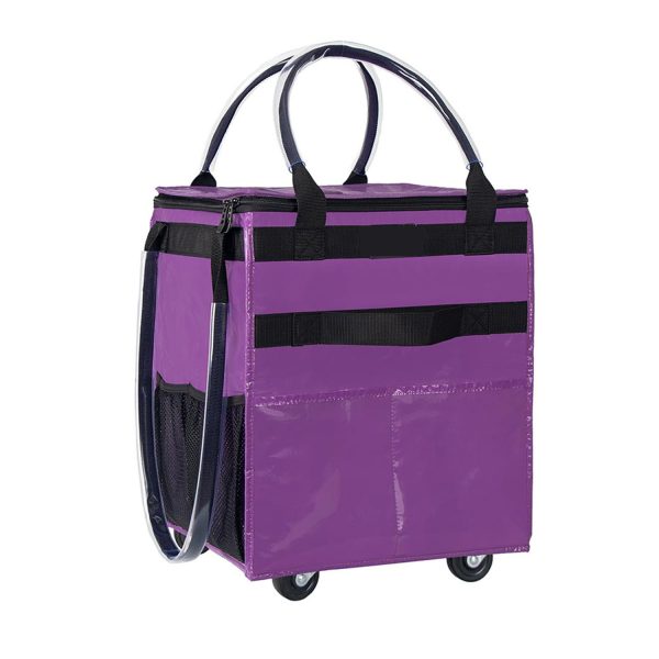 Reusable Wheeled Grocery Shopping Bag w/ Handle