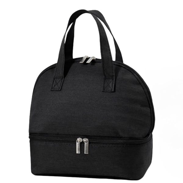 Double Layer Oxford Cooler Lunch Tote Bag for Picnic Travel
