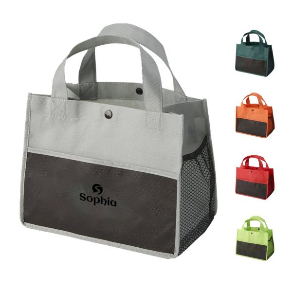 Non-woven Hidden Buckle Lunch Tote Bag