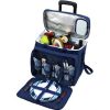 70L Wheeled Oxford Insulated Lunch Cooler Bag for Camping
