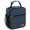 6 Can Oxford Insulated Lunch Cooler Bag w/ Zipper Pocket