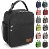 6 Can Oxford Insulated Lunch Cooler Bag w/ Zipper Pocket