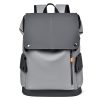 PU Leather Waterproof Business Backpack w/ USB Port