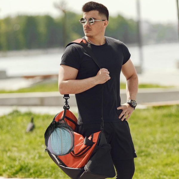 Mesh Sport Carry Bag with Pocket & Carabiner Clip