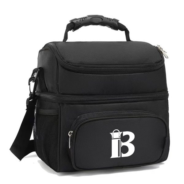 15L Oxford Double Deck Insulated Cooler Bag w/ Handle
