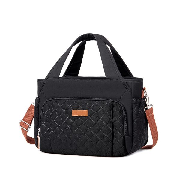 Multi-Pocket Oxford Insulated Cooler Lunch Bag w/ Handle
