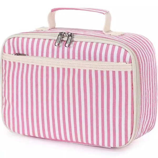 4.5L Oxford Insulated Cooler Lunch Tote Bag w/ Compartment