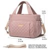 Multi-Pocket Oxford Insulated Cooler Lunch Bag w/ Handle