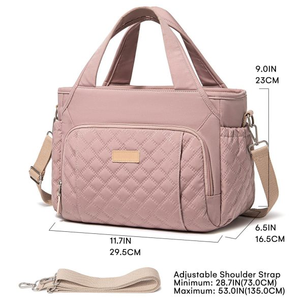 Multi-Pocket Oxford Insulated Cooler Lunch Bag w/ Handle