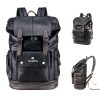 Vintage PU Leather Backpack for Men
