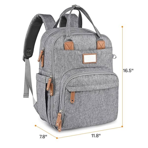 Waterproof Durable Travel Diaper Backpack w/ Multi-Pocket