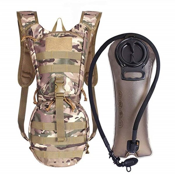 Outdoor Tactical Hydration Backpack w/ 3L Water Bladder
