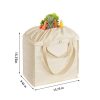 Foldable Reusable Canvas Shopping Tote Bag w/ Handles