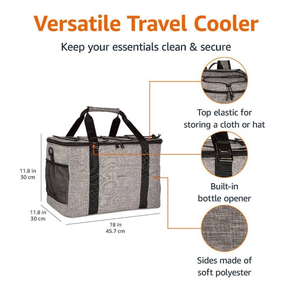 40L Thick Oxford Cooler Bag for Outdoor Picnic & Travel