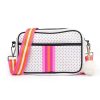 Waterproof Striped Neoprene Crossbody Bag for Travel