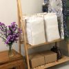 Foldable Reusable Canvas Shopping Tote Bag w/ Handles