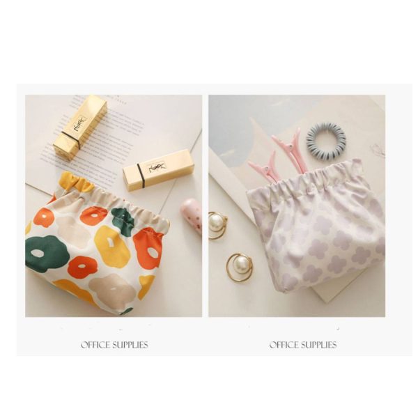 Portable Oxford Cosmetic Pouch for Travel Makeup Bag