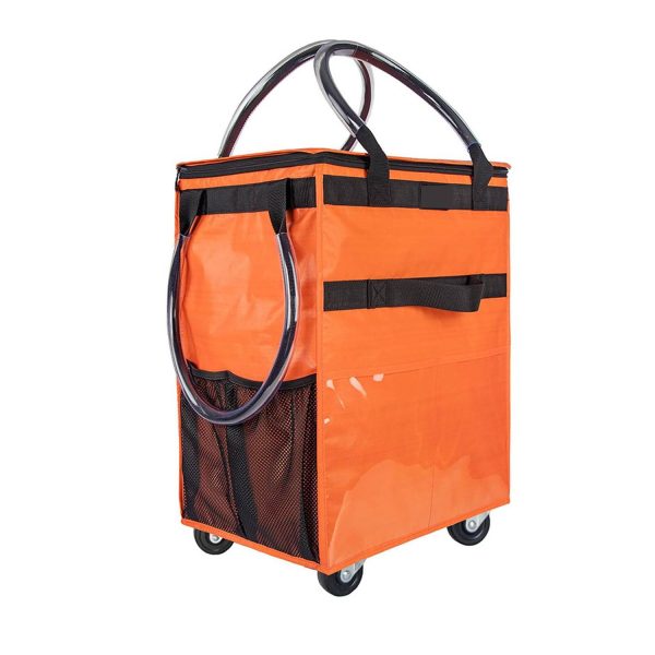 Reusable Wheeled Grocery Shopping Bag w/ Handle