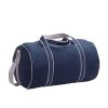 Lightweight Round-Shaped Canvas Gym Travel Bag w/ Strap