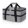 25L Double Decker Oxford Insulated Lunch Cooler Bag w/Handle