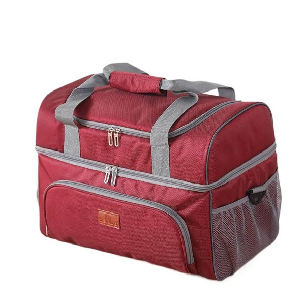 30L Oxford Insulated Cooler Bag w/ Handle for Picnic