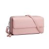 Women Portable RFID PU Leather Crossbody Wallet