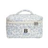 Portable Quilted Floral Makeup Bag – Durable Polyester